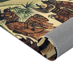 Yokai Area Rug in Traditional Japanese Art Style