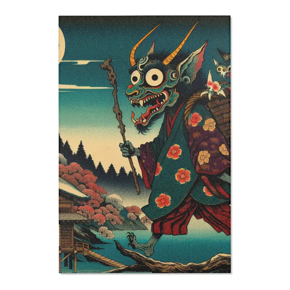 Yokai Area Rug Inspired by Japans Exciting Folklore 48’’ ×