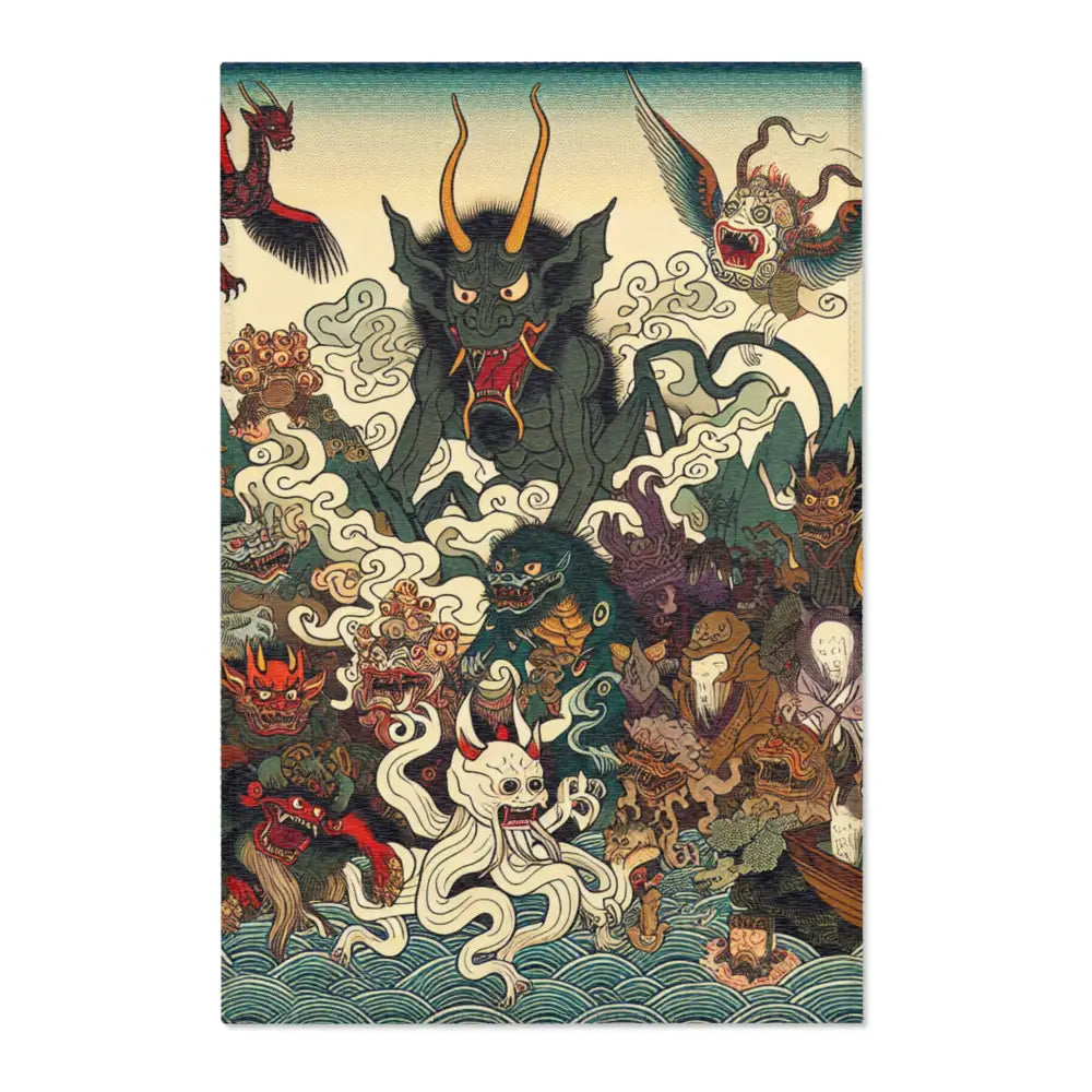 Yokai Area Rug Inspired by Japans Mystical Folklore 24’’ ×