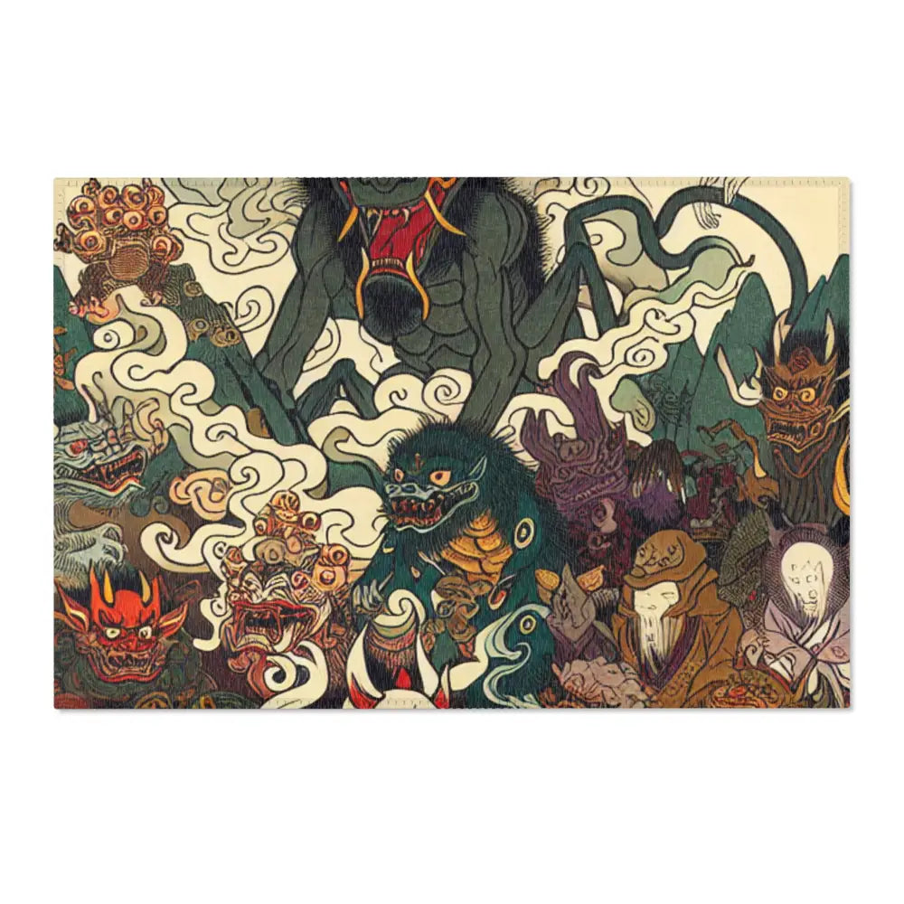 Yokai Area Rug Inspired by Japans Mystical Folklore 36’’ ×
