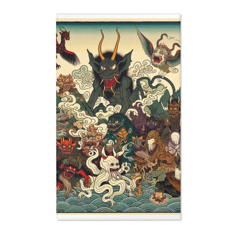 Yokai Area Rug Inspired by Japans Mystical Folklore 36’’ ×