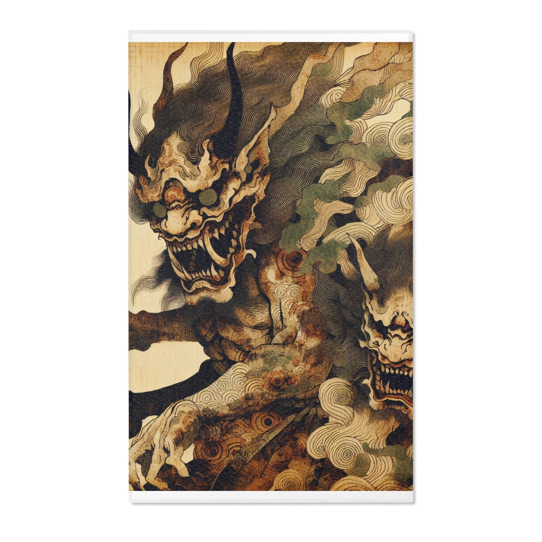 Yokai Area Rug with Captivating Japanese Art Design 36’’ ×