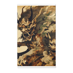 Yokai Area Rug with Captivating Japanese Art Design 36’’ ×