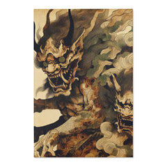 Yokai Area Rug with Captivating Japanese Art Design 48’’ ×