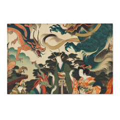 Yokai Area Rug with Japanese Folklore Design 36’’ × 24’’