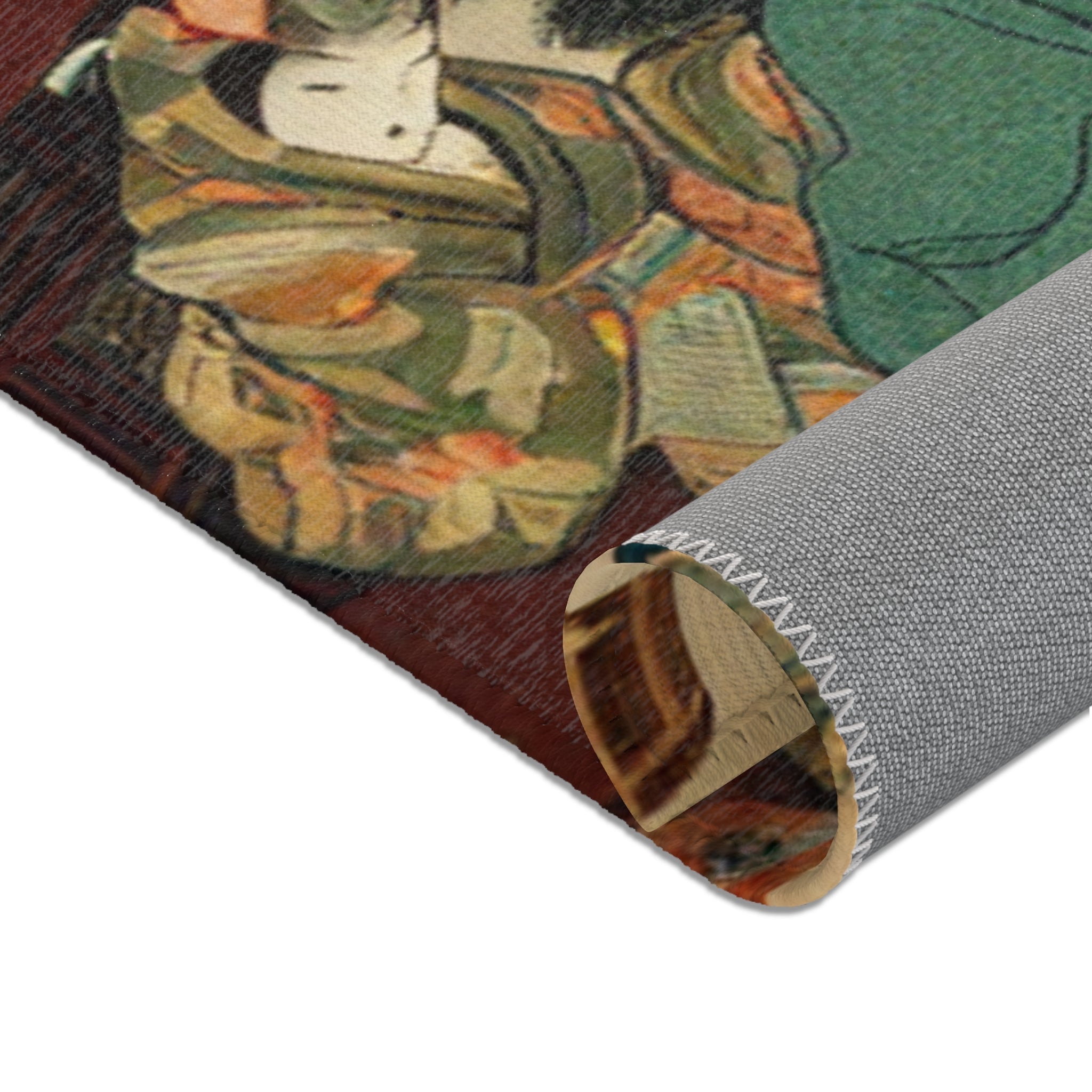 Yokai Area Rug with Japanese Folklore Design