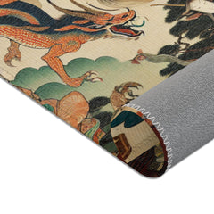 Yokai Area Rug with Japanese Folklore Design
