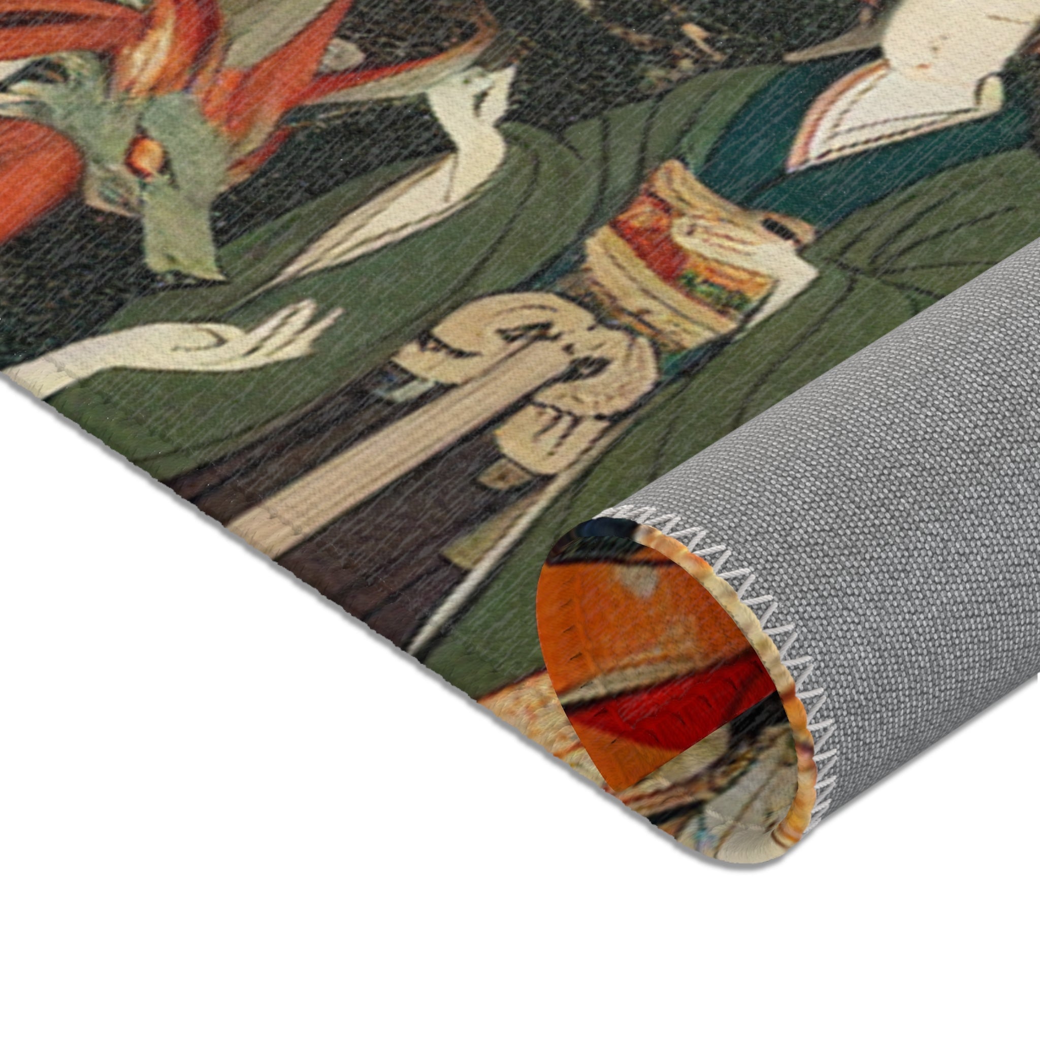 Yokai Area Rug with Japanese Folklore Design