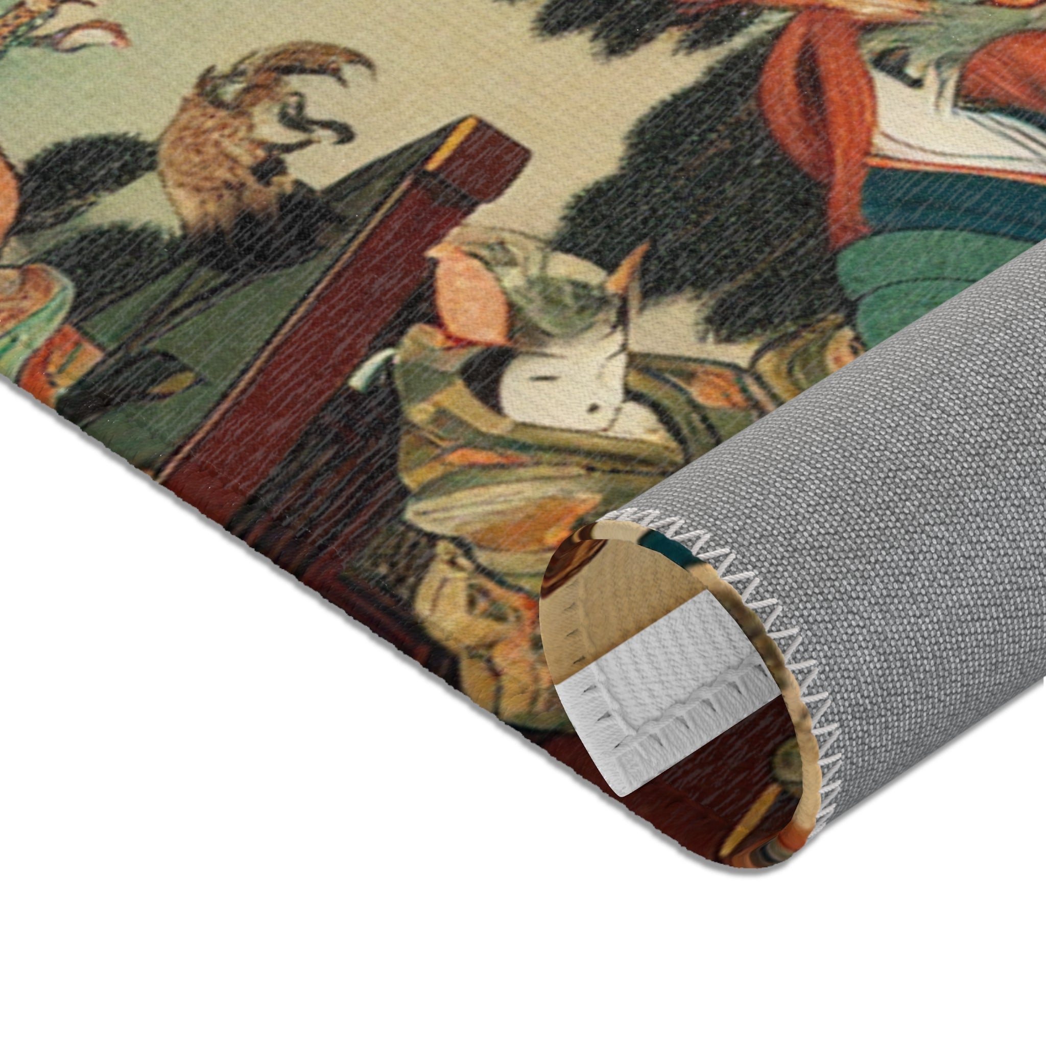 Yokai Area Rug with Japanese Folklore Design