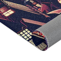 Yokai Area Rug with Traditional Japanese Folklore Design