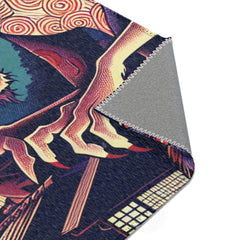 Yokai Area Rug with Traditional Japanese Folklore Design