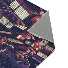 Yokai Area Rug with Traditional Japanese Folklore Design