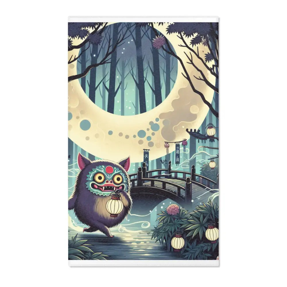 Yokai Art Area Rug with Enchanting Forest Design 36’’ × 60’’