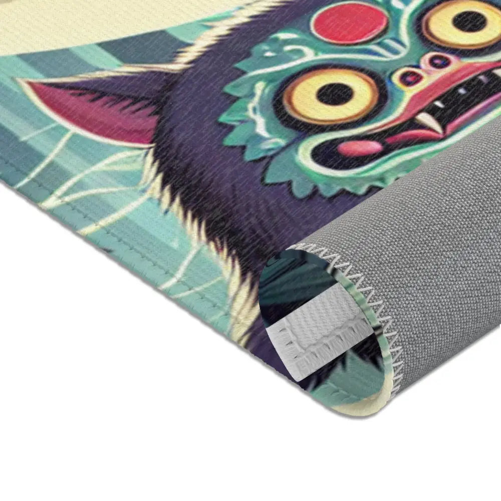 Yokai Art Area Rug with Enchanting Forest Design