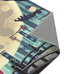 Yokai Art Area Rug with Enchanting Forest Design