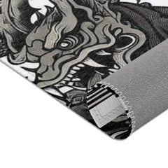 Yokai Art Area Rug with Historic Japanese Folklore Design