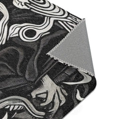 Yokai Art Area Rug with Historic Japanese Folklore Design