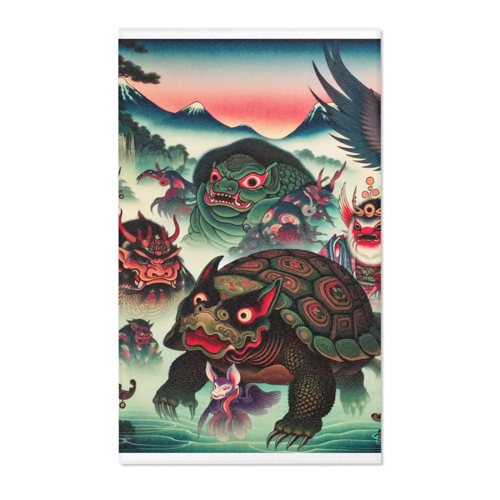 Yokai-Inspired Area Rug Showcasing Legendary Creatures 36’’