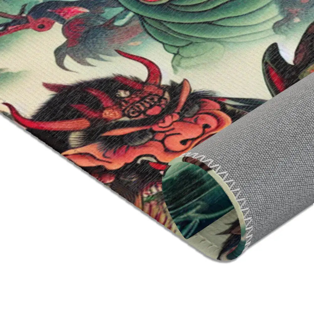 Yokai-Inspired Area Rug Showcasing Legendary Creatures