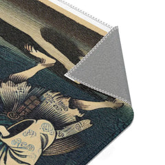 Yokai-Inspired Area Rug with Japanese Folklore Design