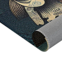 Yokai-Inspired Area Rug with Japanese Folklore Design