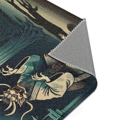 Yokai-Inspired Area Rug with Japanese Folklore Design