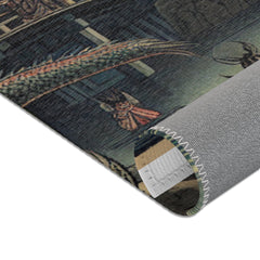 Yokai-Inspired Area Rug with Japanese Folklore Design