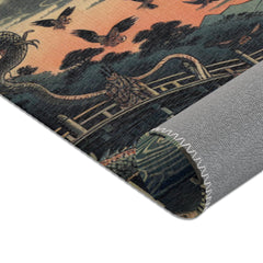 Yokai-Inspired Area Rug with Japanese Folklore Design