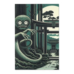 Yokai-Inspired Area Rug with Mystical Japanese Folklore