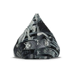 Yokai Inspired Bean Bag Chair Cover with Hand Painted Design