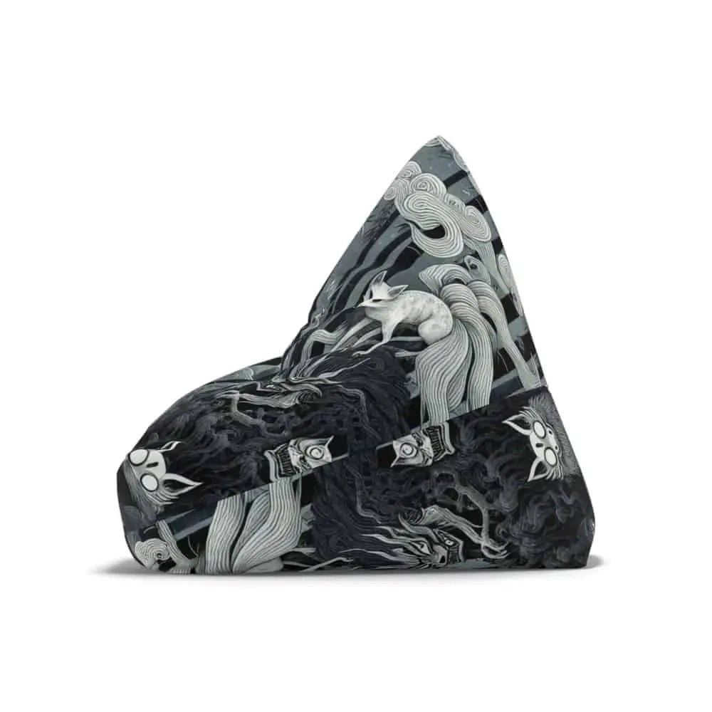 Yokai Inspired Bean Bag Chair Cover with Hand Painted Design
