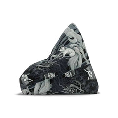 Yokai Inspired Bean Bag Chair Cover with Hand Painted Design