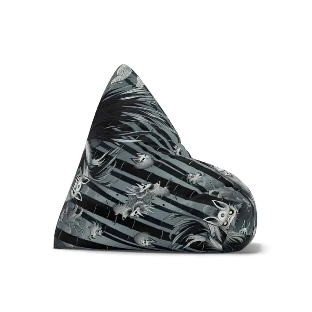 Yokai Inspired Bean Bag Chair Cover with Hand Painted Design