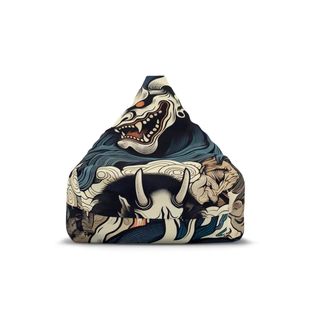 Yokai Japanese Art Bean Bag Chair Cover 27’’ × 30’’ 25’’