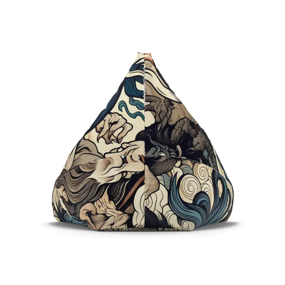 Yokai Japanese Art Bean Bag Chair Cover