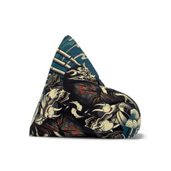 Yokai Night Scene Bean Bag Chair Cover