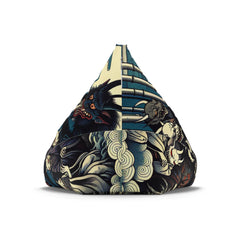 Yokai Night Scene Bean Bag Chair Cover