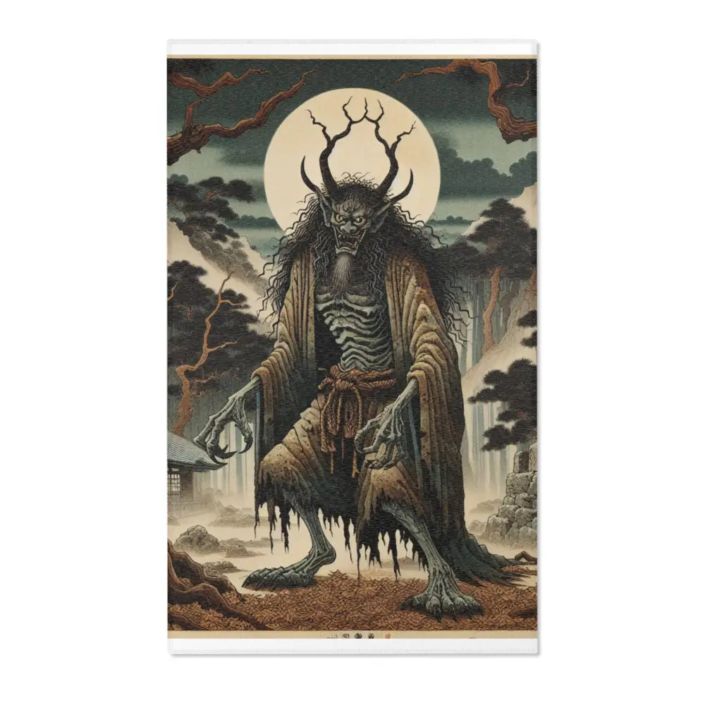 Yokai Scene Area Rug Inspired by Japanese Folklore 36’’ ×