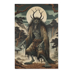 Yokai Scene Area Rug Inspired by Japanese Folklore 48’’ ×