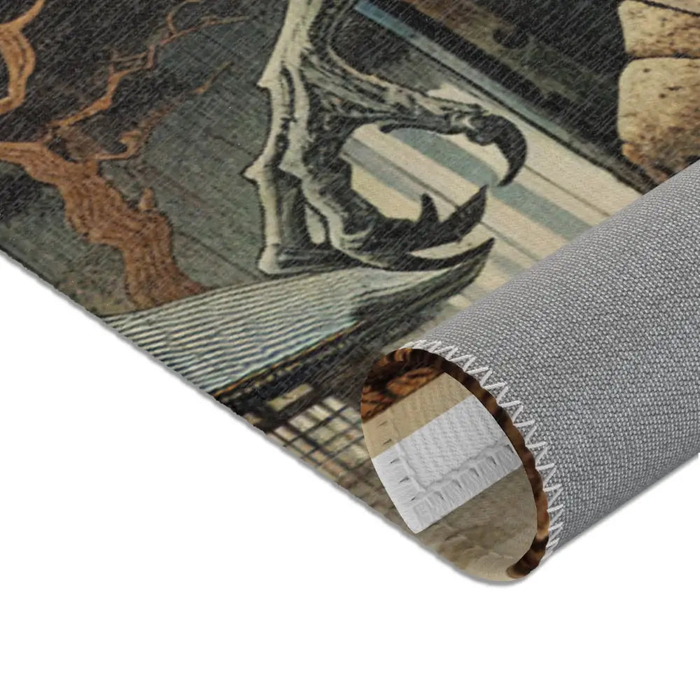 Yokai Scene Area Rug Inspired by Japanese Folklore