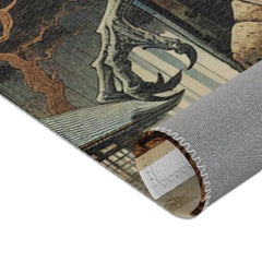 Yokai Scene Area Rug Inspired by Japanese Folklore