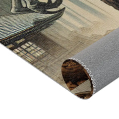 Yokai Scene Area Rug Inspired by Japanese Folklore