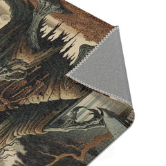 Yokai Scene Area Rug Inspired by Japanese Folklore