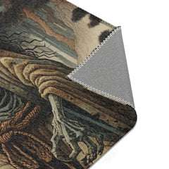 Yokai Scene Area Rug Inspired by Japanese Folklore