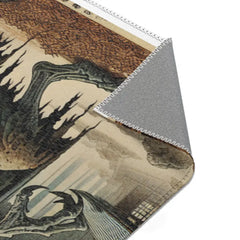 Yokai Scene Area Rug Inspired by Japanese Folklore