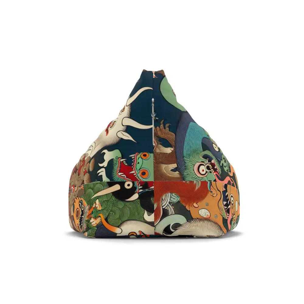 Yokai Scroll Area Rug with Japanese Folklore Design