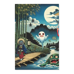 Yokai-Themed Area Rug with Striking Details Depict Japanese