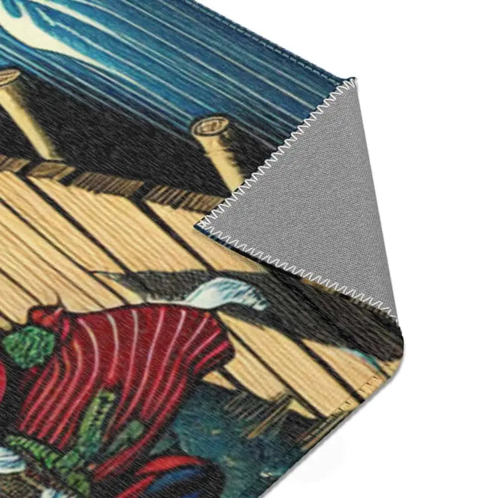 Yokai-Themed Area Rug with Striking Details Depict Japanese