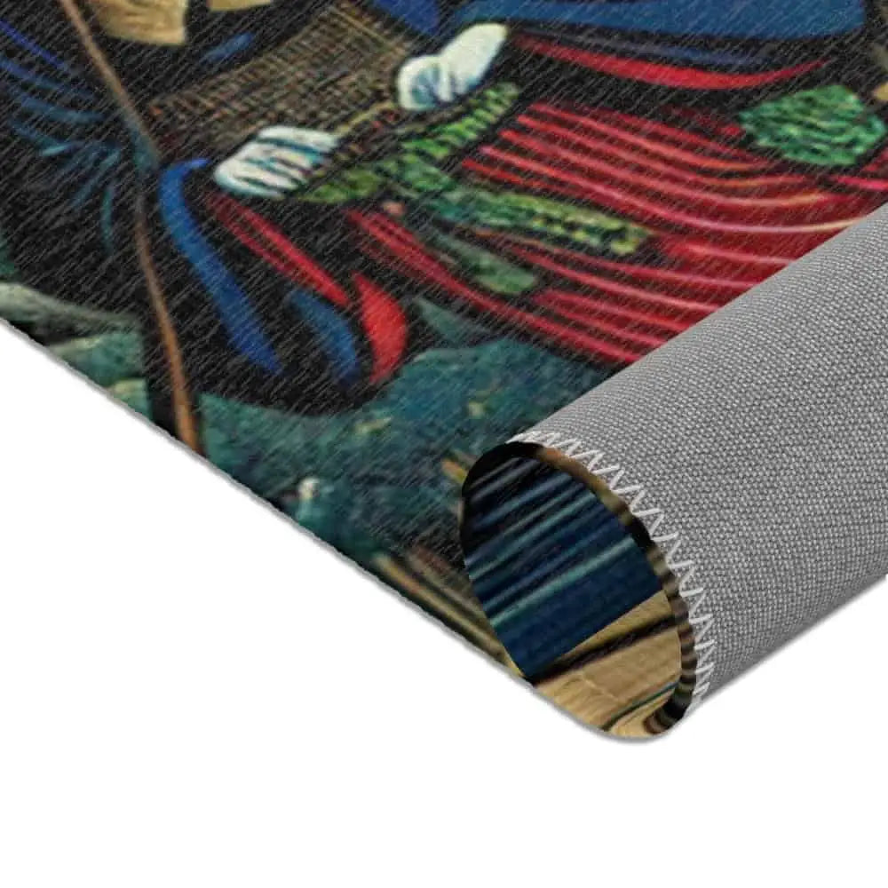 Yokai-Themed Area Rug with Striking Details Depict Japanese