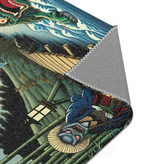 Yokai-Themed Area Rug with Striking Details Depict Japanese